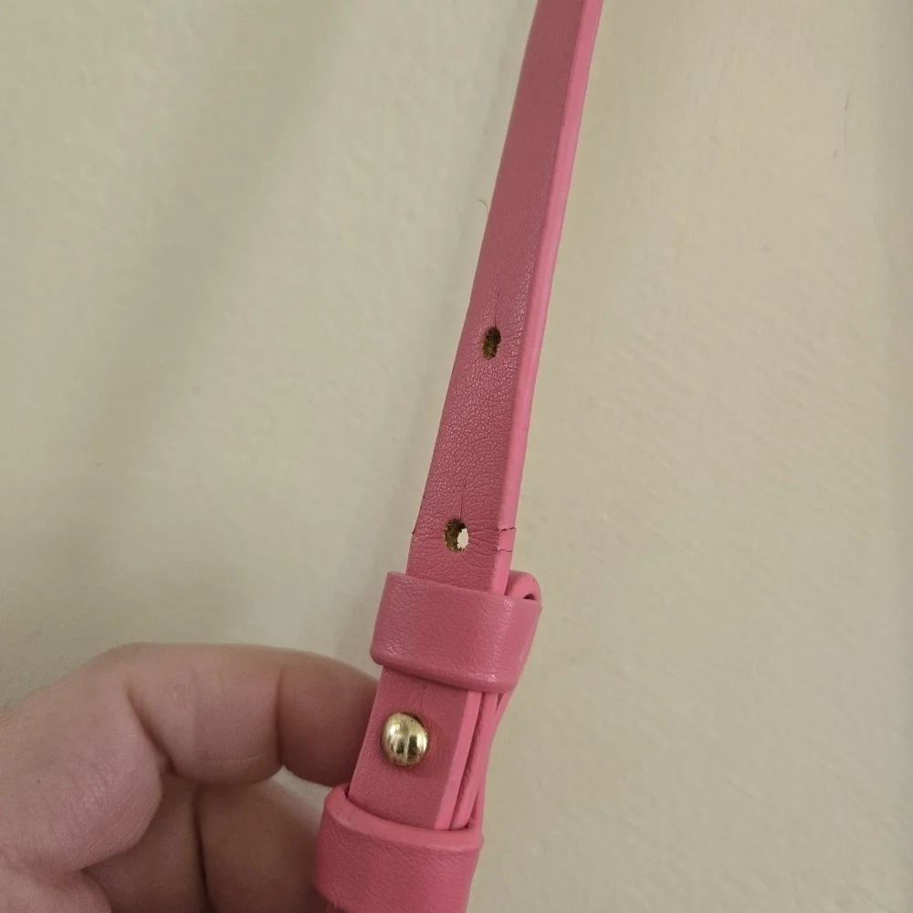 Anthropologie Remi Reid Pink Convertible Crossbody Top Handle and Belt Bag - Picture 9 of 10